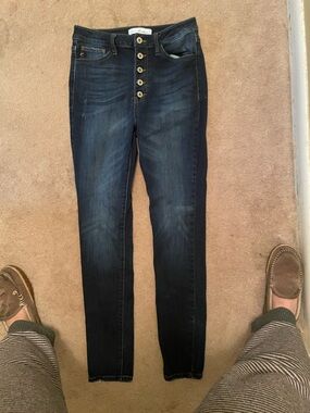 KanCan Dark Wash Straight Leg Women Jeans